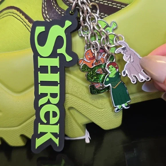 NIB DollsKill X Shrek Ogre Connection Platform Sneakers Size 8 Green&Brown - Picture 2 of 10